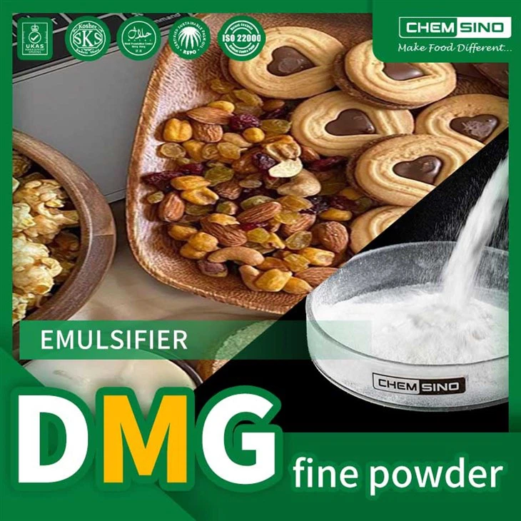 Factory Supply Distilled Monoglyceride Fine Powder CAS No. 123-94-4 DMG Fine Powder (from 100-200mesh)