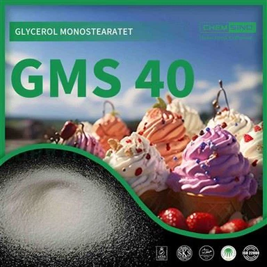 최고의 제안 글리세롤 모노스테아레이트 GMS 40 분말 CAS 번호31566-31-1