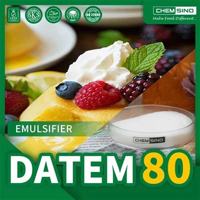 DATEM을 사용한 고품질 식품에 대한 수요 80%