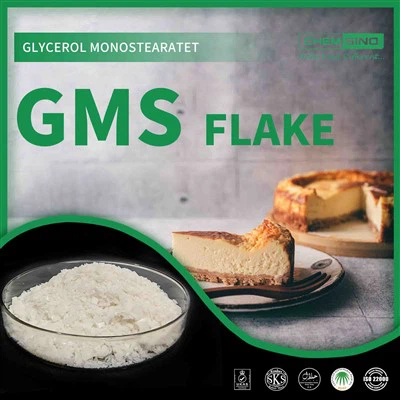 대중적인 음식 유화제 Glyceryl Monostearate GMS 조각 CAS 아니오. 31566-31-1