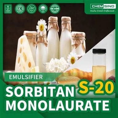 소르비탄 에스테르 소르비탄 모노라우레이트(S-20) 유화제로 제품을 개선하세요. CAS 번호1338-29-2